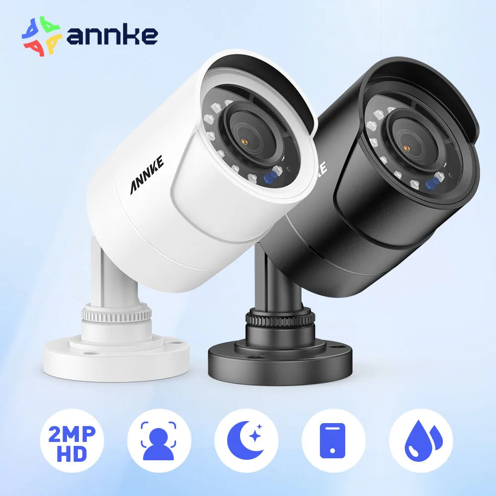 ANNKE 1080P Cameras 4-in-1 TVI Full Color Night vision Bullet Security Camera 2MP Clear IR CCTV Surveillance Security Camera