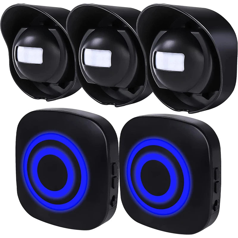 656ft Motion Sensor Outdoor Home Security Wireless Home Security Driveway Alarm,Wireless Driveway Alarm Doorbell