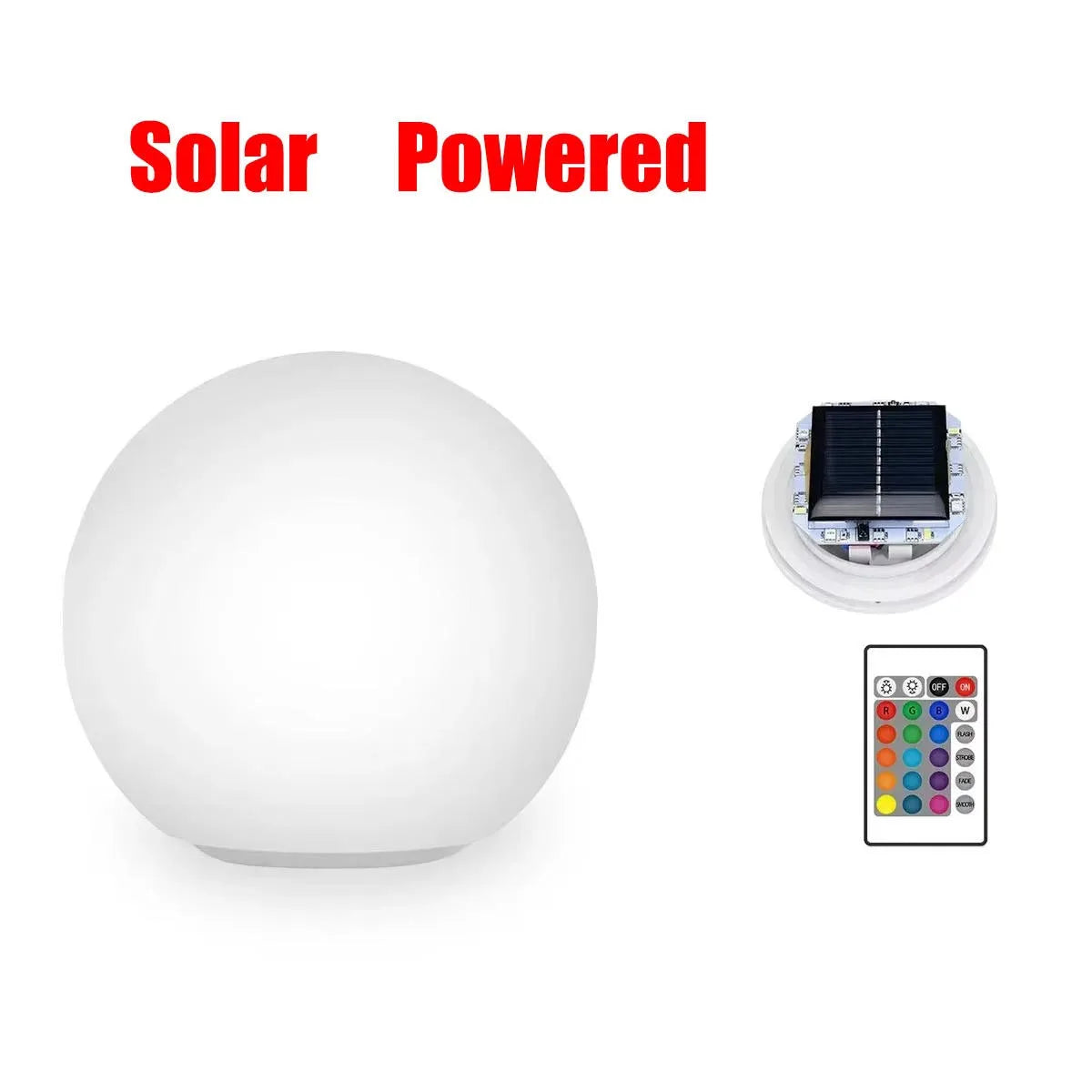 Solar LED Garden Ball Lights Outdoor Christmas Decoration Street Lawn Lamp Rechargeable RGB Swimming Pool Floating Light