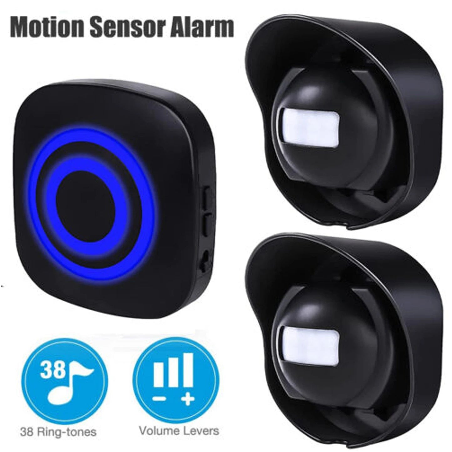 656ft Motion Sensor Outdoor Home Security Wireless Home Security Driveway Alarm,Wireless Driveway Alarm Doorbell